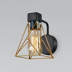 Бра Eurosvet 70107/1 черный/латунь фото