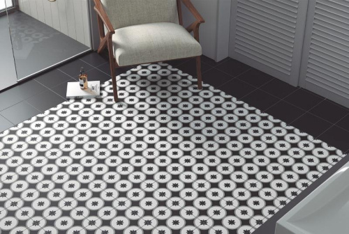 Керамическая плитка Equipe Rivoli 30720 Black 20x20 фото 2