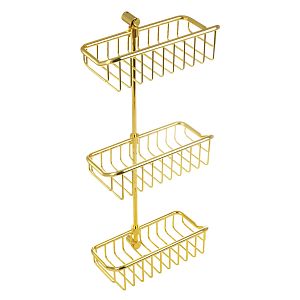 Решетка тройная Migliore Complementi L26xP15xH60 см, золото 22052 фото