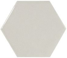 Equipe Scale Настенная керамическая плитка Hexagon Light Grey 10.7x12.4 глазурованный глянцевый фото