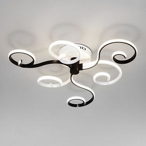 Накладная люстра Eurosvet 90149/3 белый/черный фото