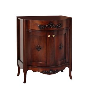 База Migliore Bella 64xH81x48 см для раковины 73 см, 2 двери с лилией филенчатые, цвет: Noce 25912 фото