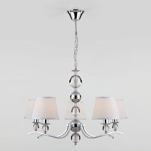 Подвесная люстра Eurosvet 60097/5 хром фото