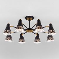 Люстра на штанге Eurosvet 70100/8 черный фото