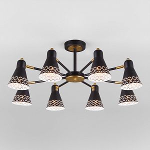 Люстра на штанге Eurosvet 70100/8 черный фото