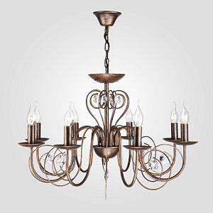 Подвесная люстра Eurosvet 60018/8 черный с золотом фото