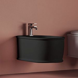 Artceram Atelier Биде подвесное 52х37см, с 1 отв под смеситель, цвет: черный матовый фото