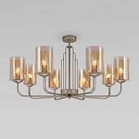 Люстра на штанге Eurosvet 60138/8 перламутровое золото фото