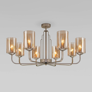 Люстра на штанге Eurosvet 60138/8 перламутровое золото фото