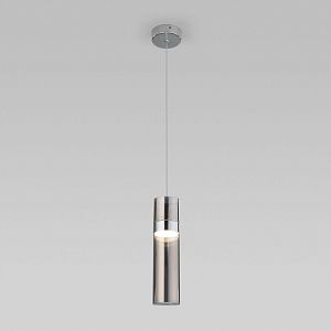 Подвесной светильник Eurosvet 50244/1 LED хром/дымчатый фото