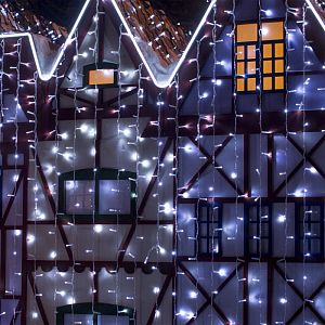 Светодиодный занавес Eurosvet 200-101 белый 2*3м IP65 фото