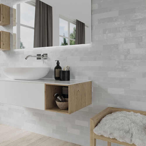 Керамическая плитка DNA tiles Safi 122104 Grey 5,2x16 фото 2