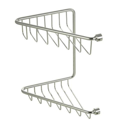 Решетка угловая Migliore Complementi двойная L16xP16xH25 см, хром 22044