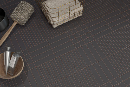 Керамогранит WOW Raster 131381 Line S Basalt 15х15 фото 2