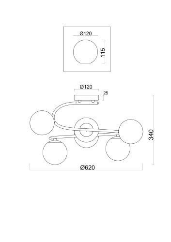 Люстра Freya FR5013PL-06CH фото 2
