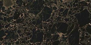 Глазурованный керамогранит Casalgrande Padana Marmoker 11460398 Orange Black Lucido 60х120 фото