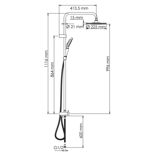 Wasserkraft A039 Душевой комплект фото 3