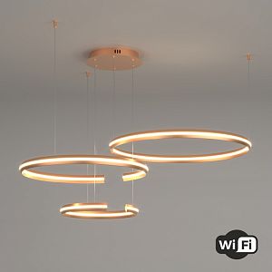 Подвесная люстра Eurosvet 90280/3 золото Smart фото