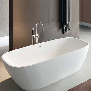 Gruppo Treesse Brio Ванна отдельностоящая 170х72х56 см из искусственного камня, цвет: белый матовый фото
