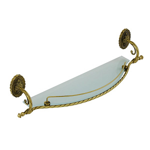 Полка Migliore Edera L65 см, стекло/бронза 16898 фото