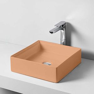 Artceram Scalino Раковина 38x38 см, без отв,, накладная, цвет: arancio cammeo фото