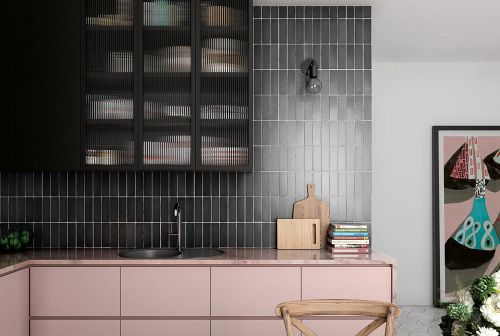 Керамическая плитка Equipe Magma 24962 Black Coal 6,5x20 фото 2