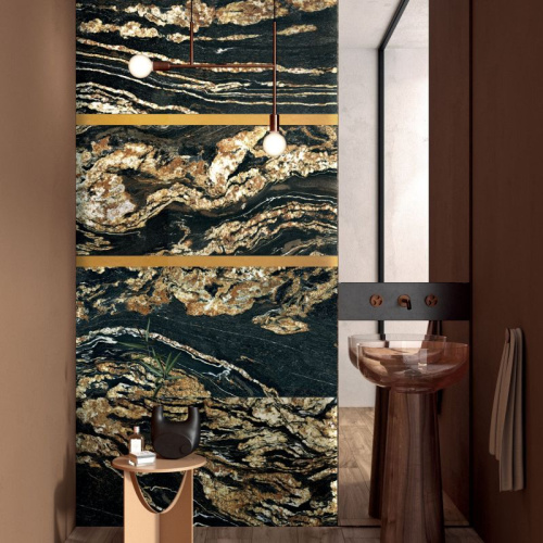 Керамогранит Ariana Nobile Black Taurus Lux 120x280 фото 2