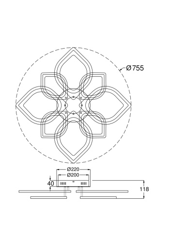 Потолочный светильник Freya FR6015CL-L84W фото 2