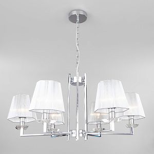 Подвесная люстра Eurosvet 60114/6 хром фото