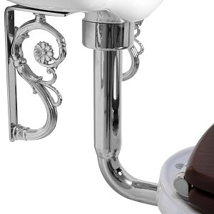 Труба низкого бачка Migliore Ricambi Г-образная, D50/d32 мм, с отражателем, xром (в комплекте крепеж) 20543 фото