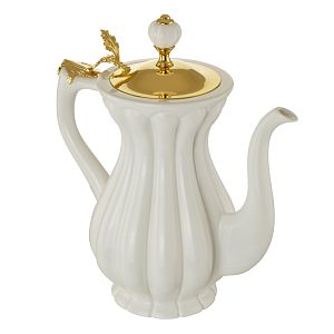 Кувшин Migliore Olivia керамика бел/крышка золото 24923 фото