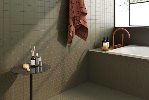 Керамогранит WOW Raster 131367 Grid S Moss 15х15 фото 2