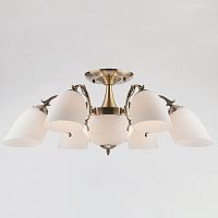 Люстра на штанге Eurosvet 22010/6+2 античная бронза фото