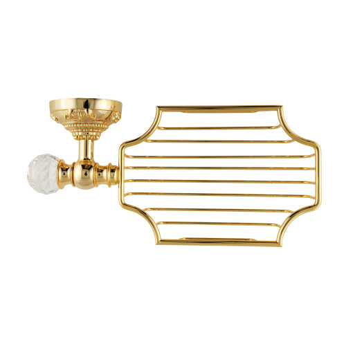 Решетка-корзинка Migliore Cristalia настенная, золото/Swarovski 16845