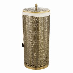 Корзина для белья Migliore Complementi ажурная 22 литра, D23, H56 см, бронза 24733 фото