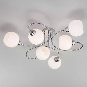 Люстра на штанге Eurosvet 30136/6 хром фото