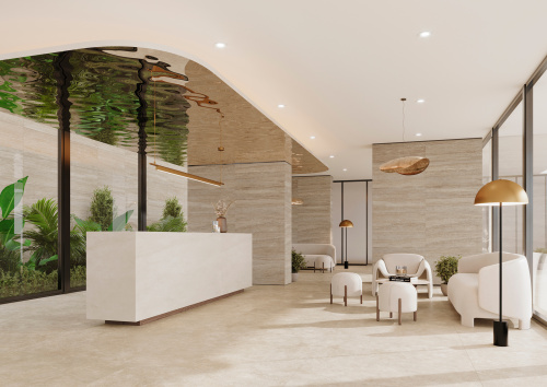 Керамогранит TAU Ceramica Travertino Greige Matt 120x280 фото 2