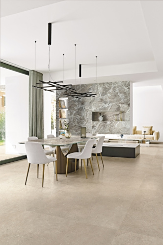 Керамогранит Rex Ceramiche Authentic Luxe 781178 Gold Travertine Matte Silk 6мм 120x280 фото 2
