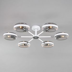 Люстра на штанге Eurosvet 70121/6 белый фото