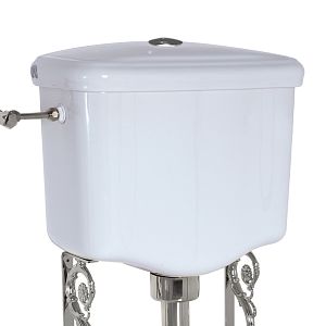 Бачок подвесной Migliore Bella низкий, для напольного WC, с отверстий для кнопки слива, белая керамика 20617 фото