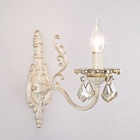 Бра Eurosvet 3281/1 белый с золотом/тонированный хрусталь Strotskis фото