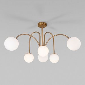 Люстра на штанге Eurosvet 30177/6 латунь фото