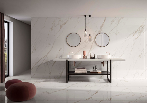 Глазурованный керамогранит Casalgrande Padana Marmoker 2460717 Statuario Grigio Lucido 59x118 фото 2