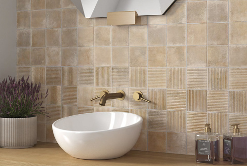 Керамическая плитка Equipe Raku 30827 Line Sand 10х10 фото 2