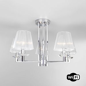 Люстра на штанге Eurosvet 60125/5 хром Smart (60114/5) фото