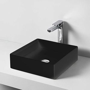 Artceram SCALINO Раковина 38х38 см, без отв,, накладная, без слив-перелива, цвет: черный фото