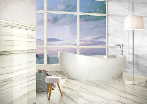 Глазурованный керамогранит Casalgrande Padana Marmoker 2740020 Statuario Oro Honed 9mm 60x60 фото 2