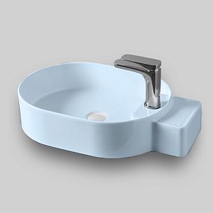 Artceram Cartesio Раковина 58х36 см, с 1 отв,, накладная, цвет: голубой фото