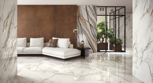 Керамогранит fPZO Roma Gold Calacatta Oro Brilliante 120х278 фото 2