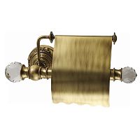 Бумагодержатель Migliore Cristalia закрытый (с крышкой), бронза/Swarovski 16763 фото